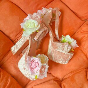 Dolls Kill One True Love Platform Heels